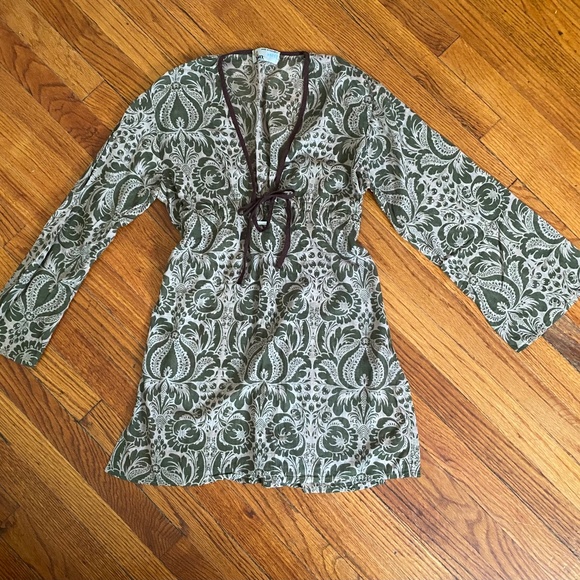 BRESS beach cover-up, Size: XS/S, Green and brown - Picture 1 of 7